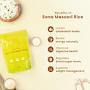 Sona Masoori Rice | 1 Kg | 12 months old | Diabetic-friendly | Pack of 2