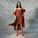 Linen Slip Dress for Women | Cinnamon