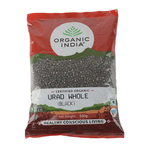 Organic India | Urad Whole | Black | 500 g | Pack of 2