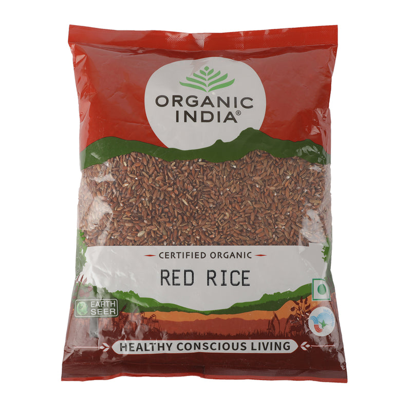 Organic India | Red Rice | Boost Immunity | Control Cholesterol | 1 kg | Pack of 2.