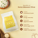 Sona Masoori Rice | 5 Kg | 12 months old | Diabetic Friendly