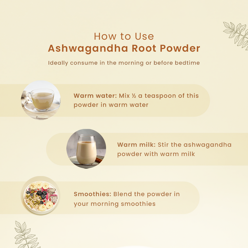 Ashwagandha Root Powder | 100 g | Relieves Stress | Pack of 2.