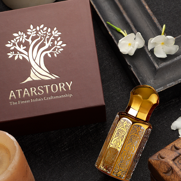 Kesar Chandan Attar Perfume | Long Lasting Fragrance | Ittar for Men and Women | 12 ml.