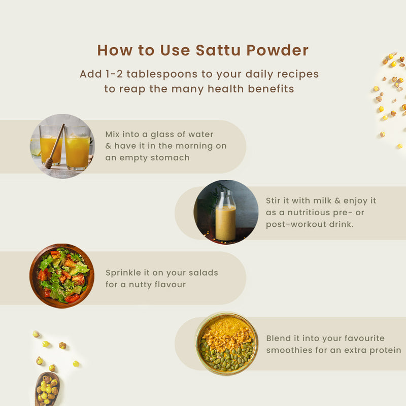 Natural Sattu Powder | 500 g | Energy Boosting