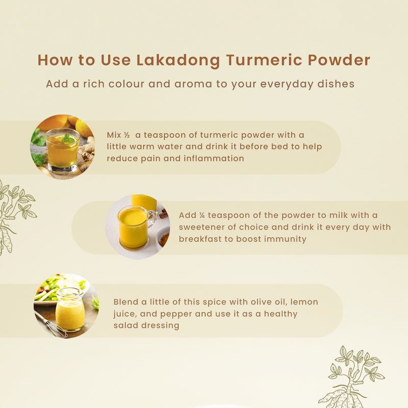 Lakadong Turmeric Powder | High Curcumin | 250 g