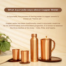 Pure Copper Bottle With Jug & 2 Glasses | Gift Box