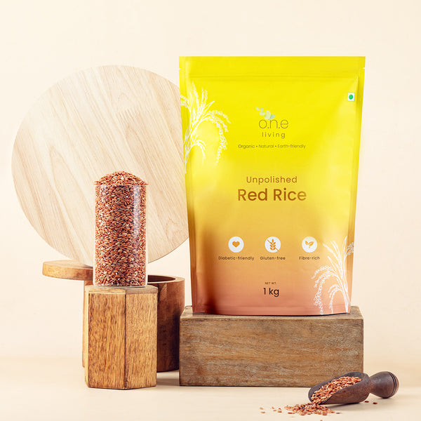 Red Rice | Unpolished | 1 Kg | Diabetic Friendly