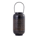 Iron Lantern Decorative | Solar Powered | Black & Gold