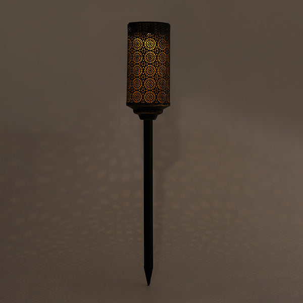 Decorative Garden Light | Solar Powered | Black & Gold