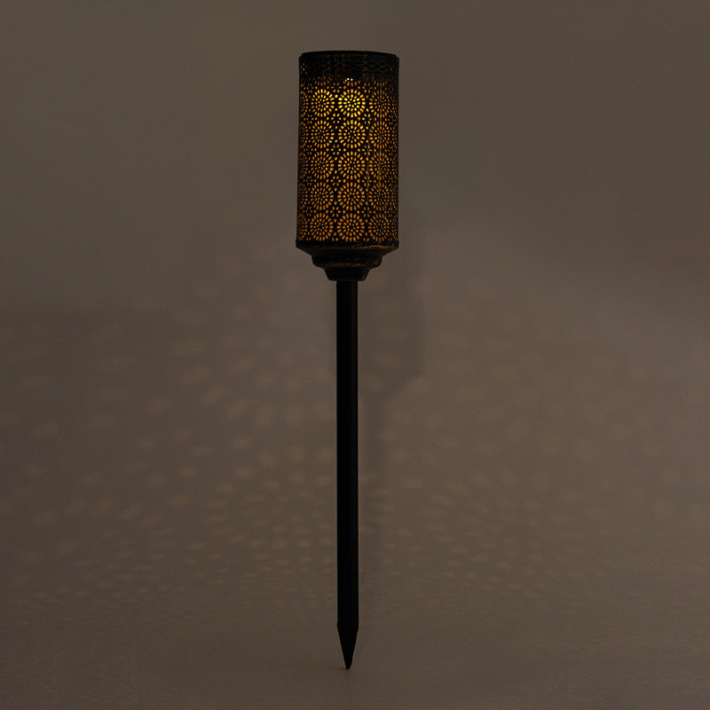 Decorative Garden Light | Solar Powered | Black & Gold