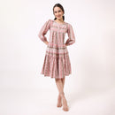 Cotton A-Line Dress for Women | Printed | Multicolour
