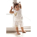 Cotton Kids Shorts Set | White