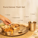 Kansa Thali Set | 6 Pieces | 11 inches | Boost Immunity