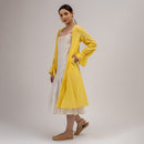 Women Cotton Dobby Overlay | Yellow