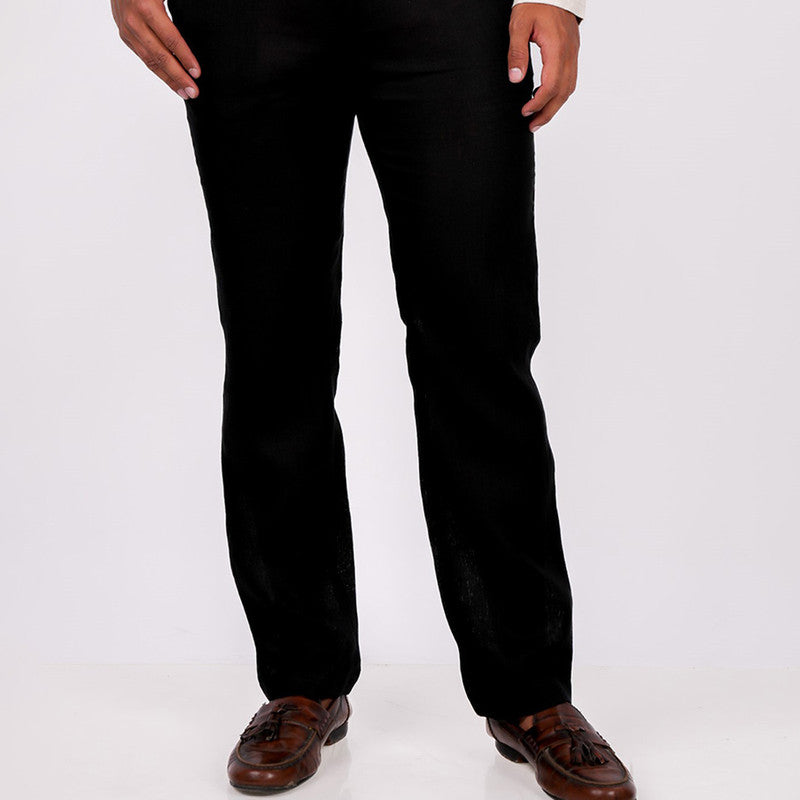 Black Linen Pants for Men