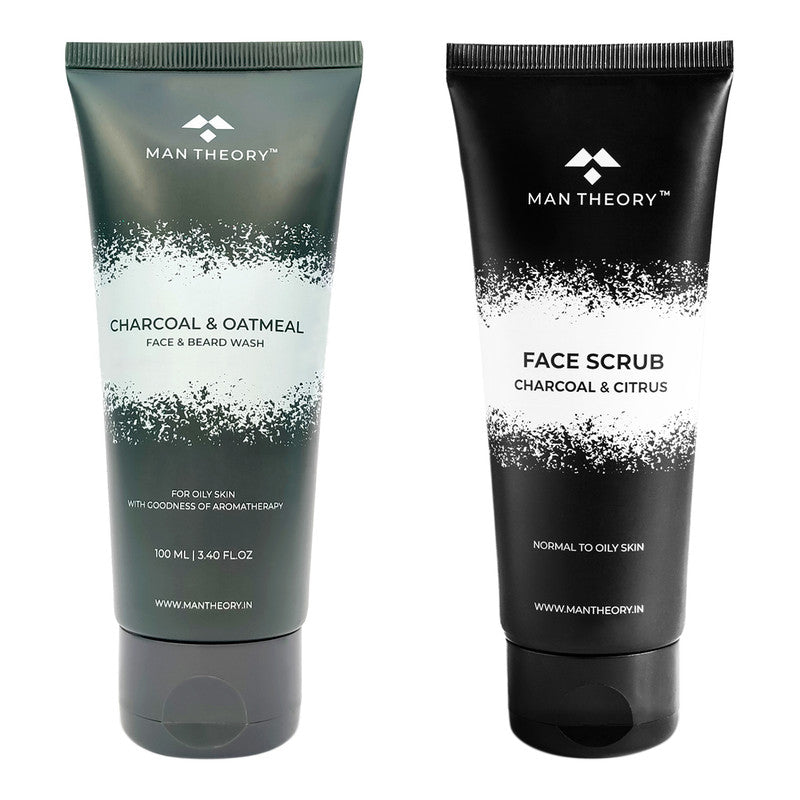 Ultra Smooth Skin Combo for Men | Face & Beard Wash | Face Scrub | Set of 2