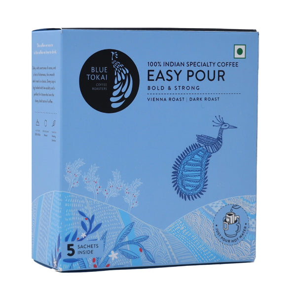 Blue Tokai Easy Pour Coffee | Vienna Roast Dark Roast | 5 Bags