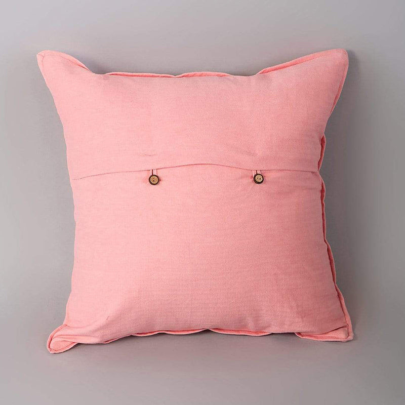 Cotton Cushion Cover | Pink | 18 x 18 IN