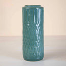 Ceramic Vase | Round Shape | Jade Blue | 4 x 10 IN