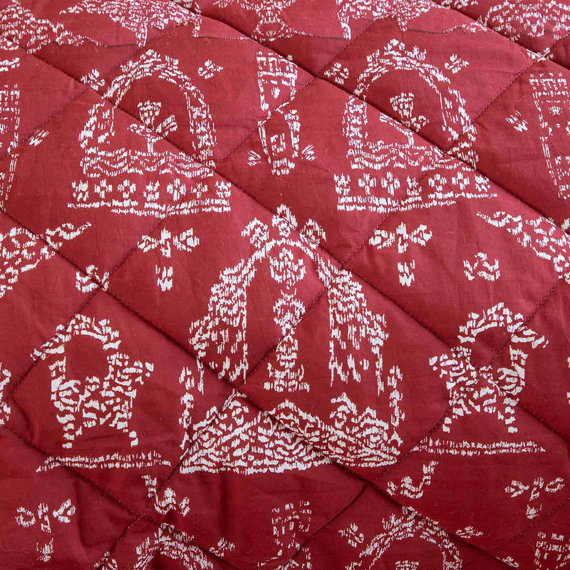 Cotton Quilt | Koda Grama | Single | Red