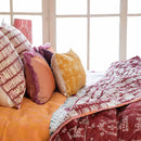 Cotton Double Quilt | Printed | Madder Red|90 x 108 IN