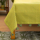 Code Shadow King Bedcover| Lime Green | 108 x 108 In