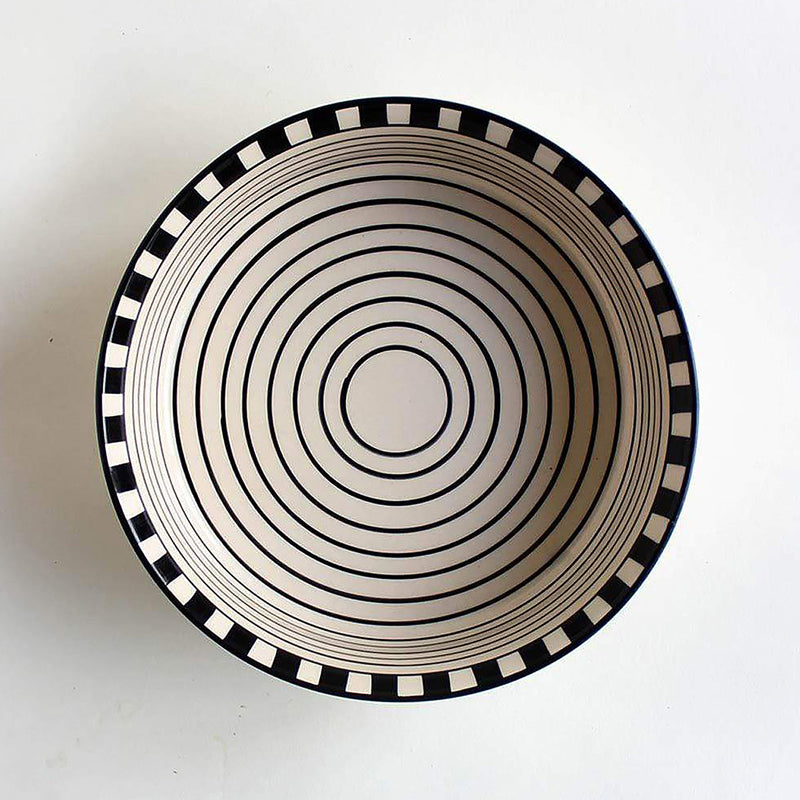 Ceramic Serving Bowl | Round Shape | Black | 1000 ml