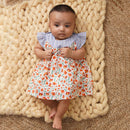 Organic Cotton Baby Girl Dress | Floral Print | Multicolour