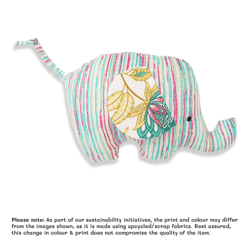 Elephant Soft Toy for Babies | Organic Cotton | Multicolour