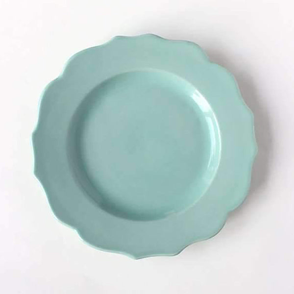 Ceramic Plates | Quarter Size | Round Shape | Mint Blue | 8.5 x 8.5 | Set of 2