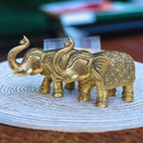 Brass Elephant Idols | Vastu compliant | Set of 2