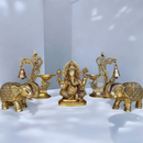 Brass Elephant Idols | Vastu compliant | Set of 2