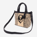 Black & Cream Handbag for Women | Plant Based Leather