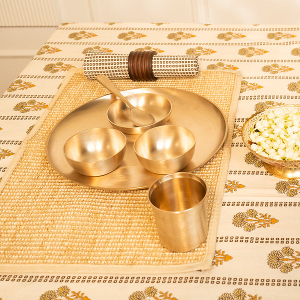 Kansa Thali Set | 6 Pieces | 11 inches | Boost Immunity