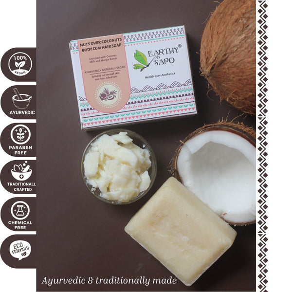 Body & Hair Soap| Handmade Natural Coconut Milk | 100 g