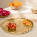 Pooja Thali Set | 5 Pieces | Hammered Design