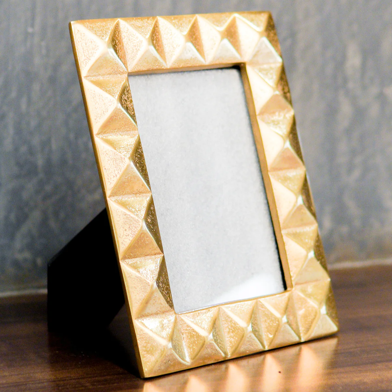 Brass Photo Frame | Rectange Shape | Gold | 4 x 6 inches