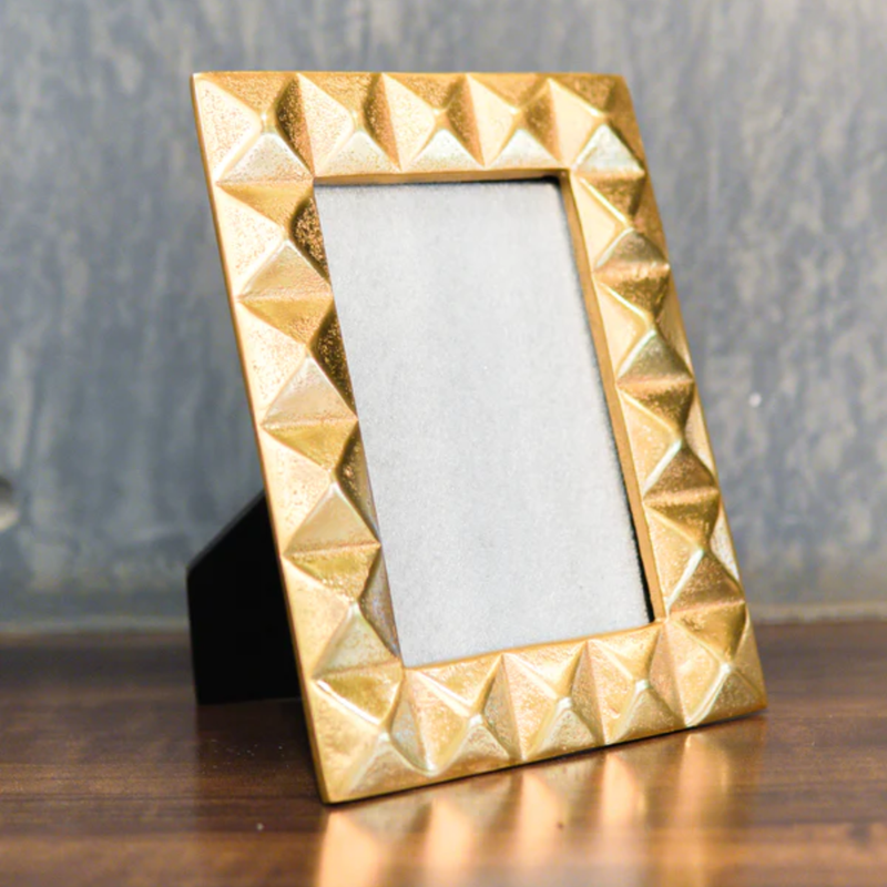 Brass Photo Frame | Rectange Shape | Gold | 4 x 6 inches