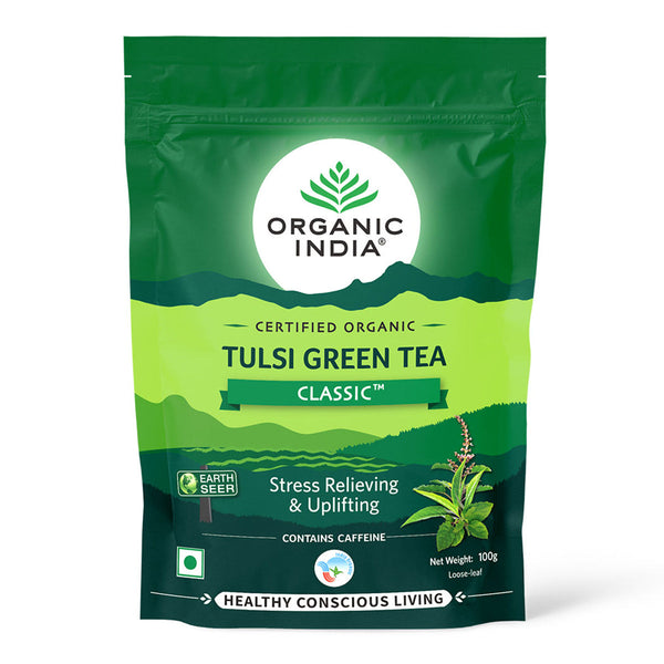 Tulsi Green Tea | Classic | Stress Relieving & Empowering | 100 g.