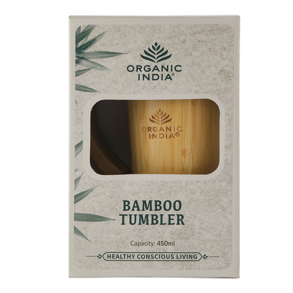 Bamboo Tumbler | Spill-Proof Sliding Lid | 450 ml
