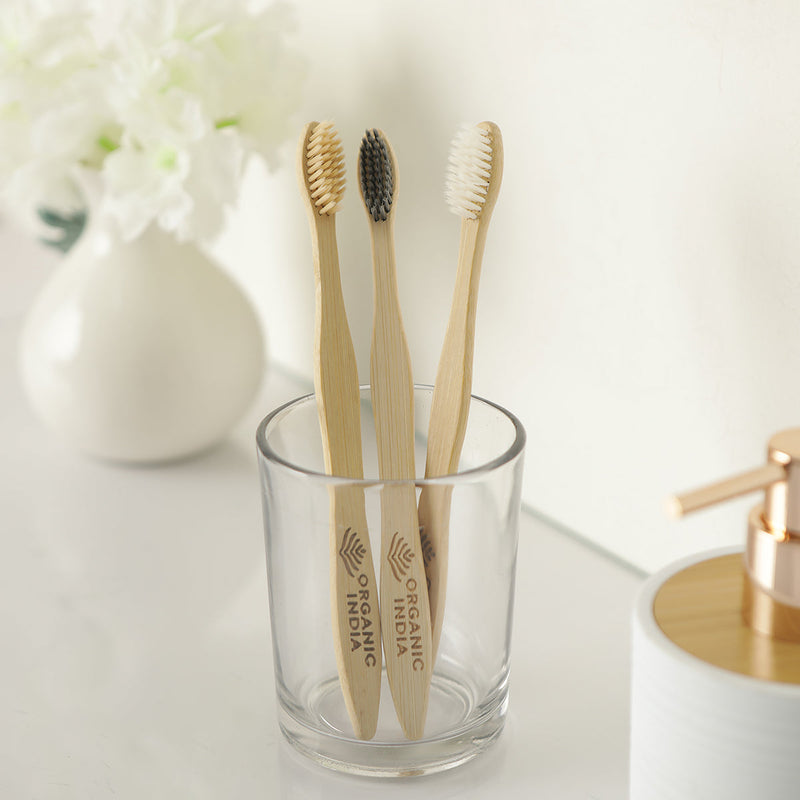 Bamboo Toothbrush | Bpa-Free | Infused With Activated Charcoal.