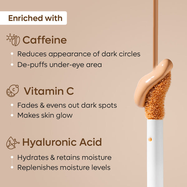 Serum Concealer | Caramel Blend | Reduces Dark Circles | 5 ml