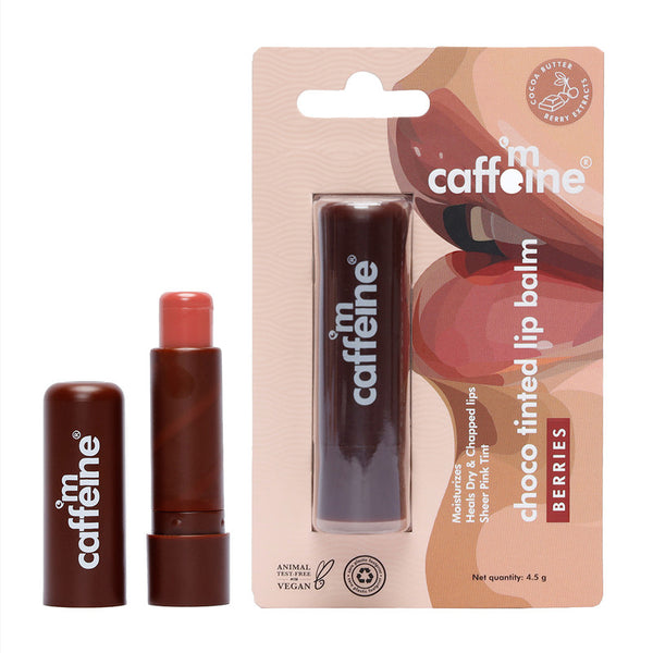 Choco Tinted Lip Balm | Berries | Heals Dry & Chapped Lips | 4.5 g