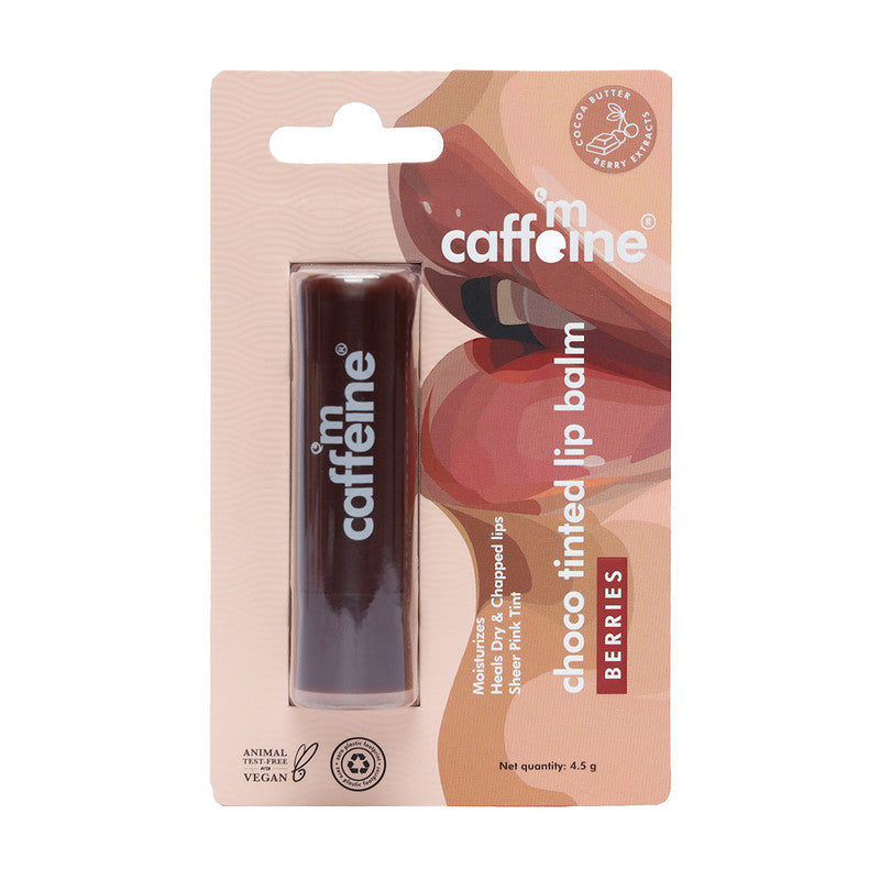 Choco Tinted Lip Balm | Berries | Heals Dry & Chapped Lips | 4.5 g