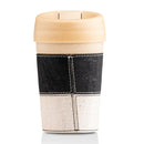 Bamboo Coffee Tumbler & Cork Sleeve | 375 ml | Midnight Black