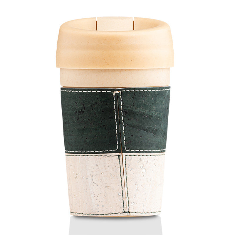 Bamboo Coffee Tumbler & Cork Sleeve | 375 ml | Sacramento Green