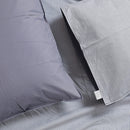 Organic Cotton Sheets with Reversible Pillowcases | Slate | Set of 2