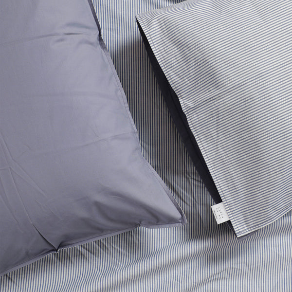 Organic Cotton Sheets with Reversible Pillowcases | Slate | Set of 2