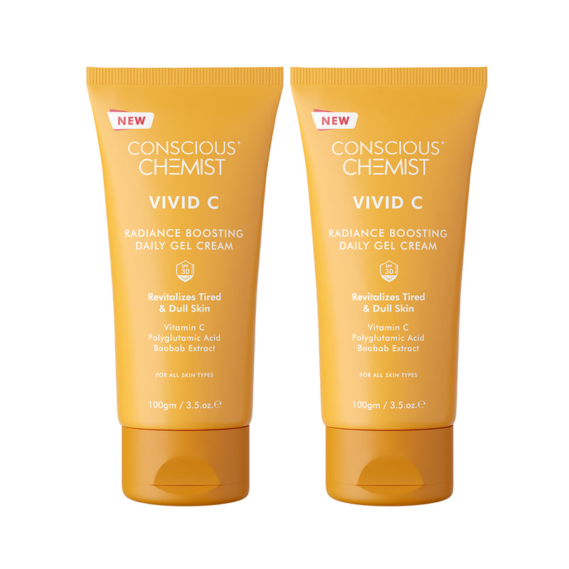 Vitamin C Lightweight Gel Cream | Polyglutamic Acid, SPF30 PA++ | 200 g | Pack of 2