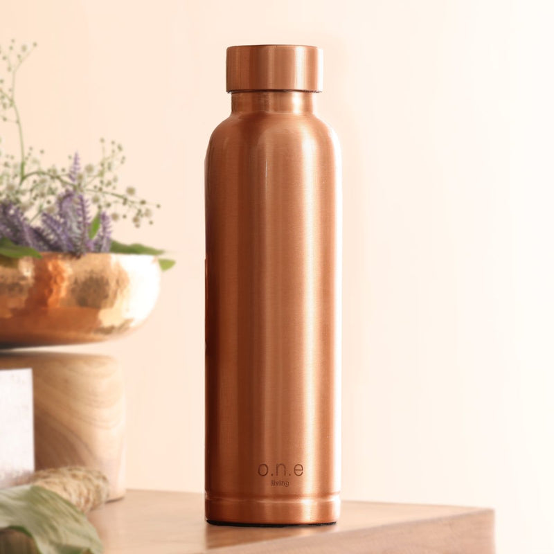 Copper Water Bottle | 1 Litre |  Plain | Improves Digestion